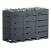 Box copri bidoni Egon per tre 120L in Antracite