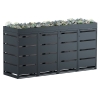 Box copri bidoni Egon per quattro 120L in Antracite