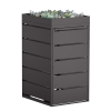 Box copri bidoni Edgar per uno 240L in Nero