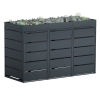 Box copri bidoni Edgar per tre 240L in Antracite