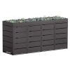 Box copri bidoni Edgar per quattro 240L in Nero