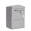 Cassetta postale per pacchi Mannheim con tetto a punta - Taglia M in Grigio agata | Montaggio a parete