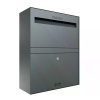 Cassetta postale per pacchi Rome - Taglia L in Antracite | Montaggio a parete