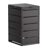 Box copri bidoni Edda per uno 240L in Nero