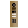 Citofono da incasso Smart-IN for Two Doorbird D1102KV con Keypad modulo con aspetto ottone