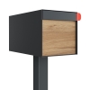 Cassette postali con supporto Big Americano Antracite con sportello anteriore in HPL