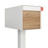 Cassette postali con supporto Big Americano Bianca con sportello anteriore in HPL