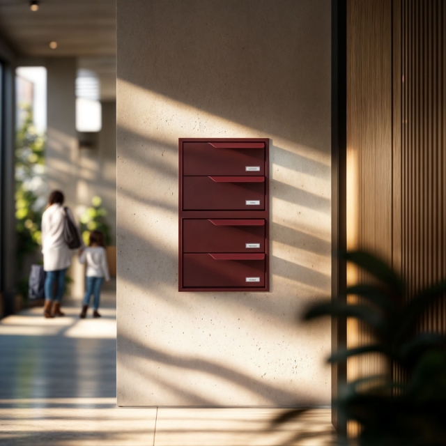 Cassetta postale da incasso Eindhoven for Two in Nero
