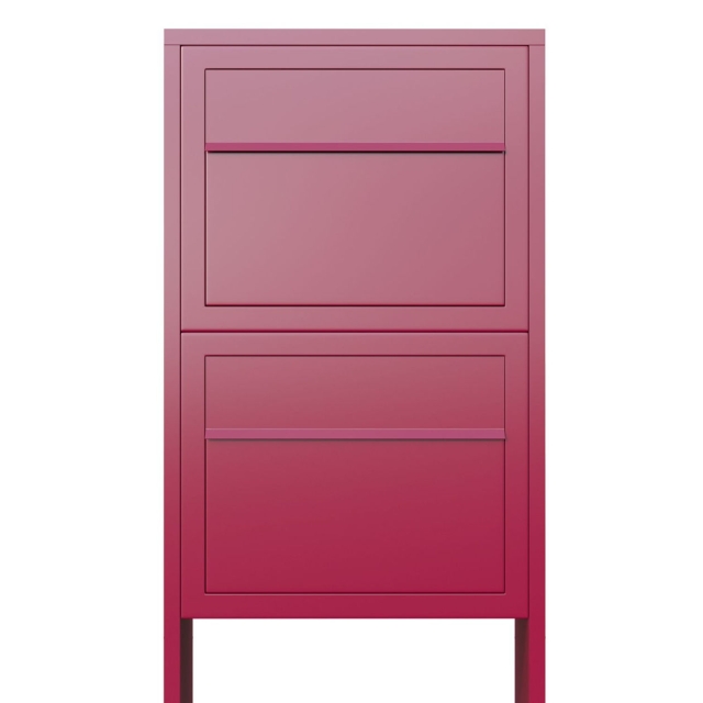 Cassetta postale in serie Elegance for Two in Rosso