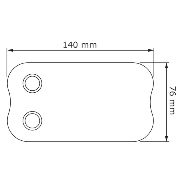 Pulsante campanello Longcircle for Two Rosso