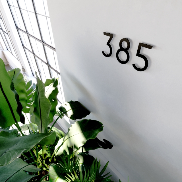 Numero Civico Lettera moderna 'a' ' - 245 mm in bianco