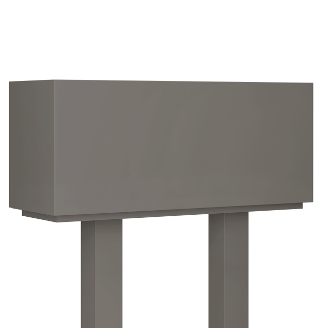 Cassetta postale con supporto postale con vano portapacchi Kopenhagen for Two in Grigio