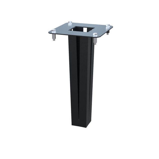 Cassetta postale con supporto postale con vano portapacchi Kopenhagen for Two in Grigio