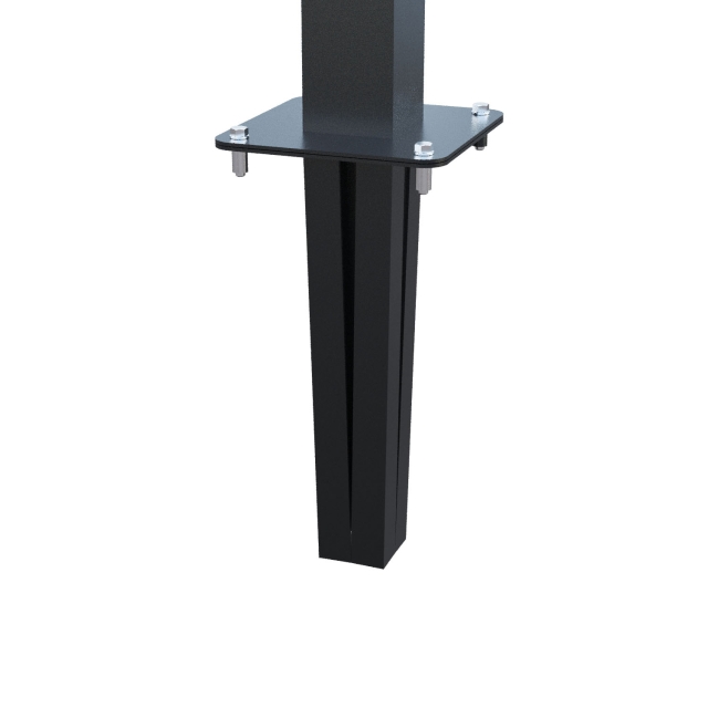 Cassetta postale con supporto postale con vano portapacchi Kopenhagen for Two in Grigio
