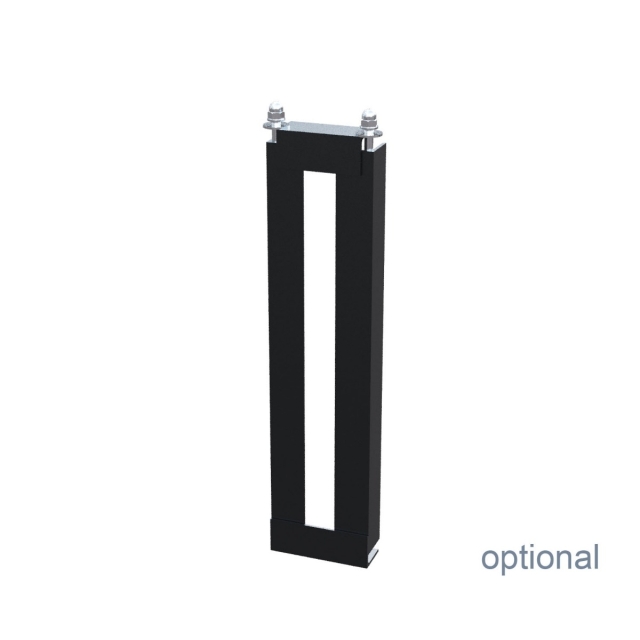 Cassetta postale con supporto Soprano in Grigio metallizzato