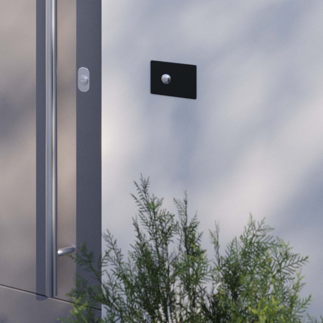 Pulsante campanello Rectangle Grigio metallizzato