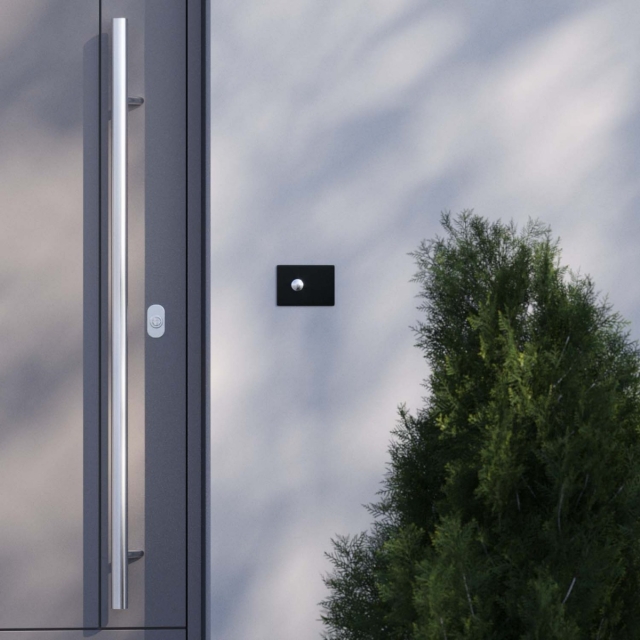 Pulsante campanello Rectangle Grigio metallizzato