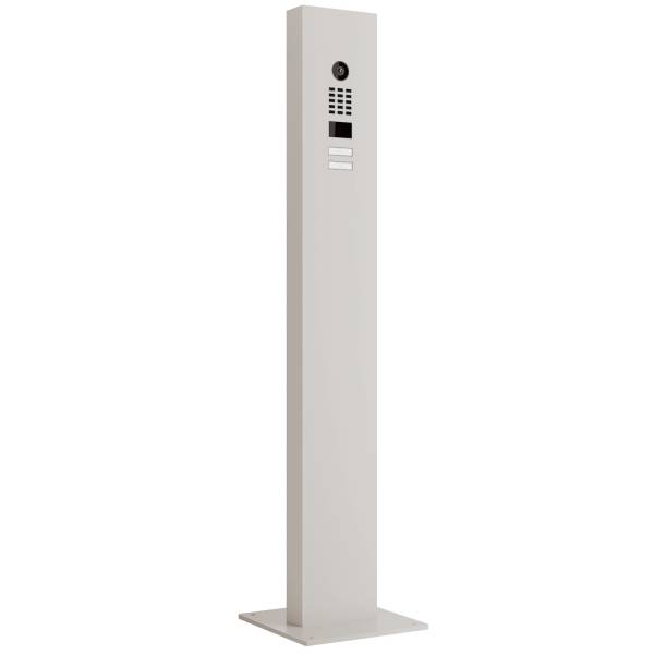 Citofono con supporto incluso piastra di base Smart for Two Doorbird D1102V in Bianco