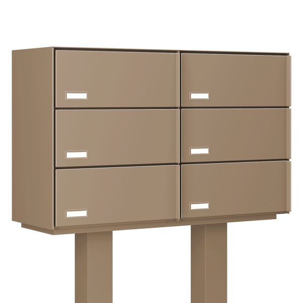 Cassetta postale con supporto postale Kopenhagen for Six Beige | V