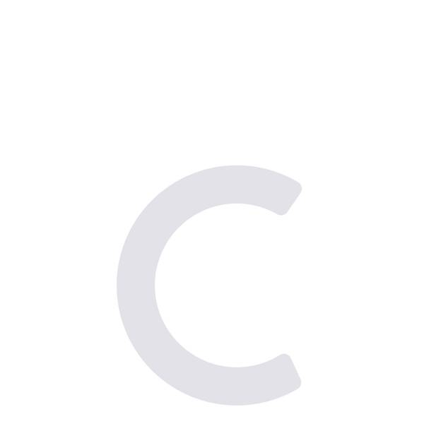 Numero Civico Lettera moderna '' c '' - 152 mm in bianco