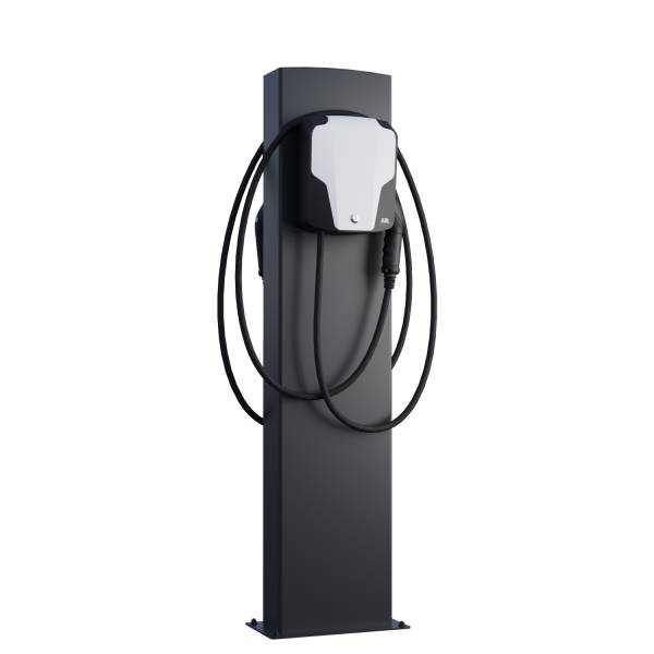 ABL Wallbox EnergizeStand for Two con piastra di base in nero