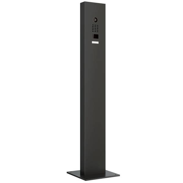 Citofono con supporto incluso piastra di base Smart Doorbird D1101V in Nero grafite