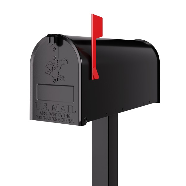 Cassetta postale americana US Mailbox Nero