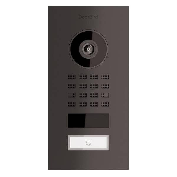 Citofono da incasso Smart-IN Doorbird D1101V in nero grafite