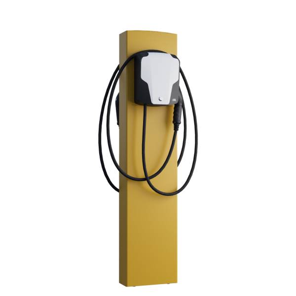 ABL Wallbox EnergizeStand for Two con ancora in giallo