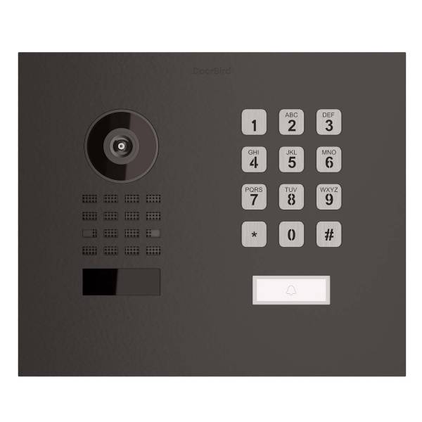 Citofono da incasso Smart-IN WideScope Doorbird D1101KH con Keypad modulo in nero grafite