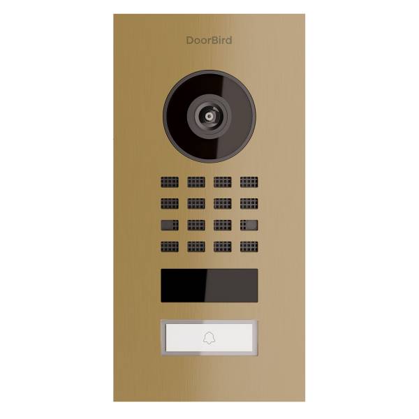 Citofono da incasso Smart-IN Doorbird D1101V in aspetto ottone