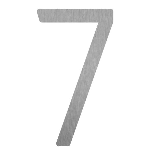 Numero Civico della casa '' 7 '' - 245 mm in acciaio inossidabile