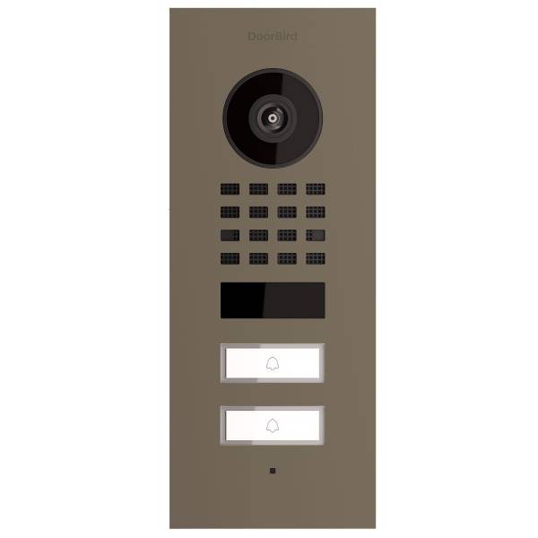 Citofono da incasso Smart-IN for Two Doorbird D1102V in beige-grigio