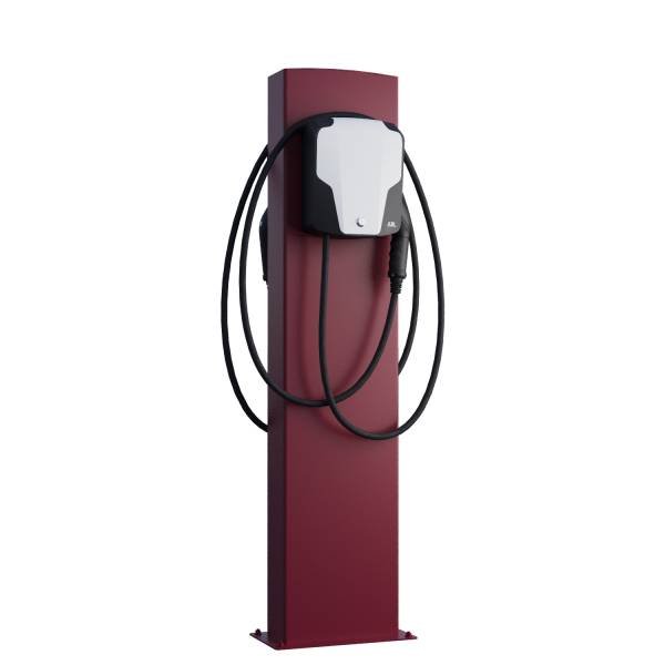 ABL Wallbox EnergizeStand for Two con piastra di base in rosso