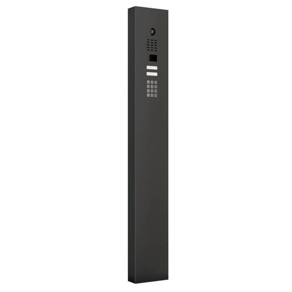 Citofono con supporto Smart for Two Doorbird D1102KV con modulo tastiera in Nero grafite