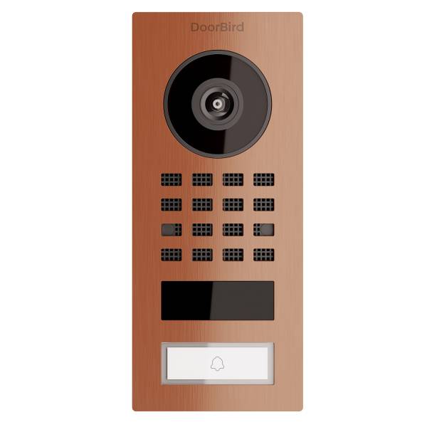 Citofono da superficie Smart-ON Doorbird D1101V con aspetto bronzo