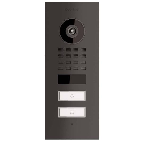 Citofono da incasso Smart-IN for Two Doorbird D1102V in nero grafite