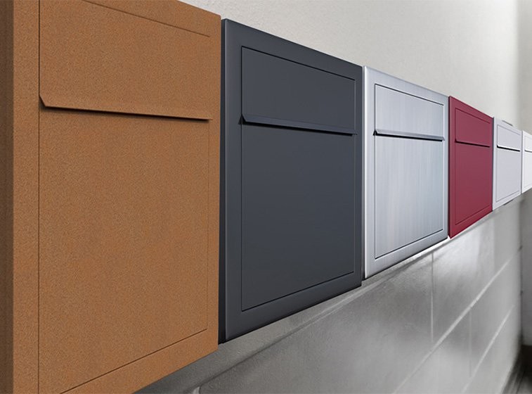 Briefkasten Design Wandbriefkasten modulare Briefkastenanlage für Wohnkomplexe Bravios 