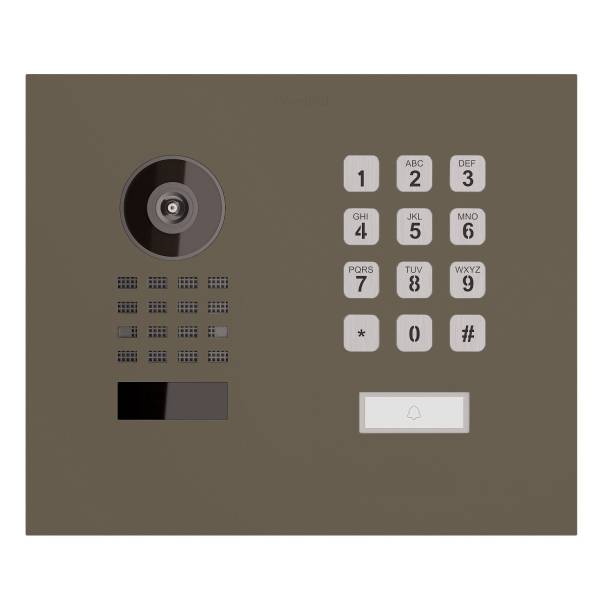 Citofono da incasso Smart-IN WideScope Doorbird D1101KH con Keypad modulo in beige-grigio