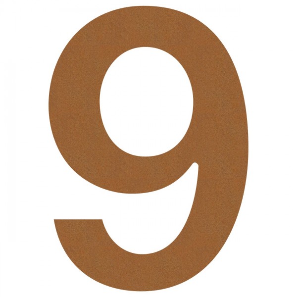 Numero Civico ''9'' Ruggine