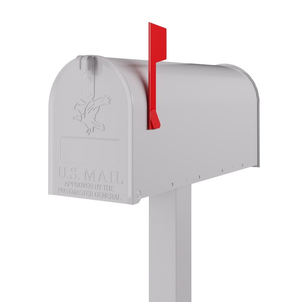 Cassetta postale americana US Mailbox Bianco