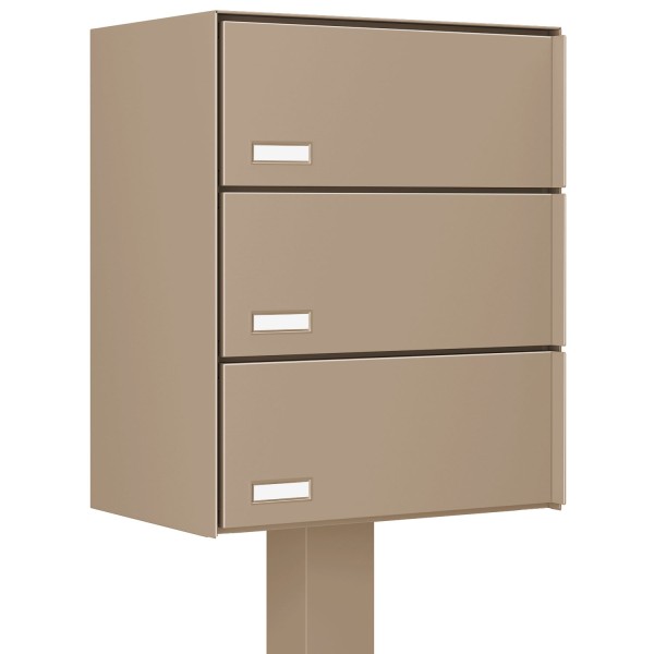 Cassetta postale con supporto postale Kopenhagen for Three Beige