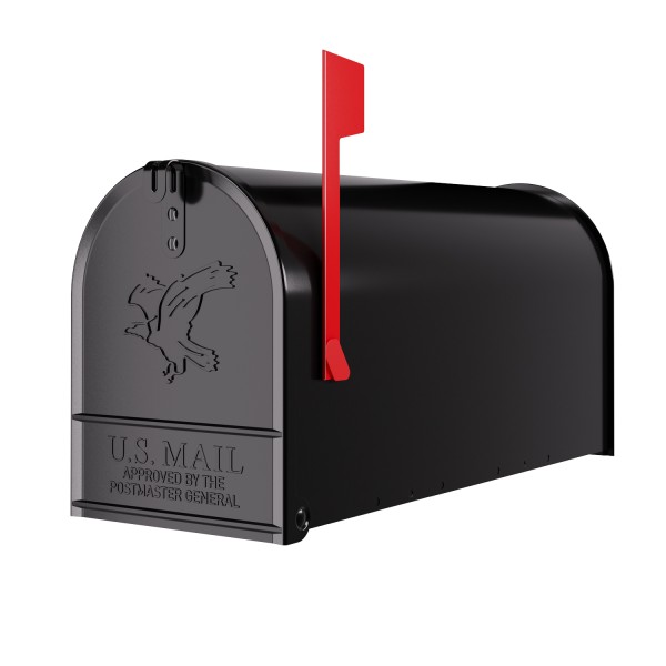 Cassetta postale americana Big US Mailbox Wand Nero