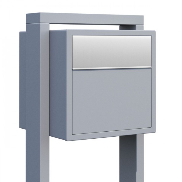 Briefkasten Design Standbriefkasten Grau