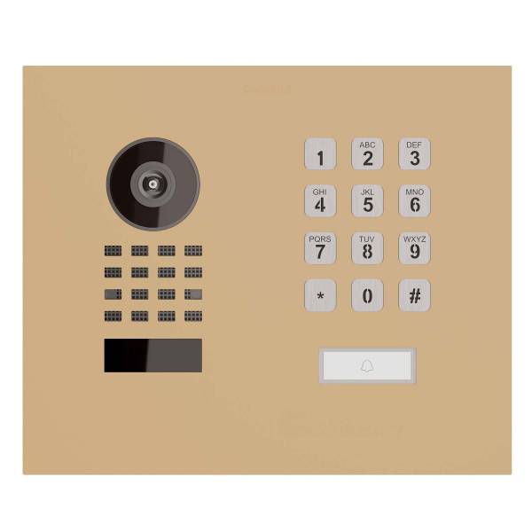 Citofono da incasso Smart-IN WideScope Doorbird D1101KH con Keypad modulo in beige