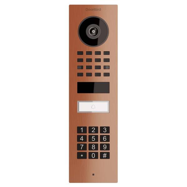 Citofono da superficie Smart-ON Doorbird D1101KV con Keypad modulo con aspetto bronzo