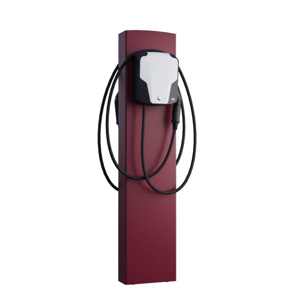 ABL Wallbox EnergizeStand for Two con ancora in rosso