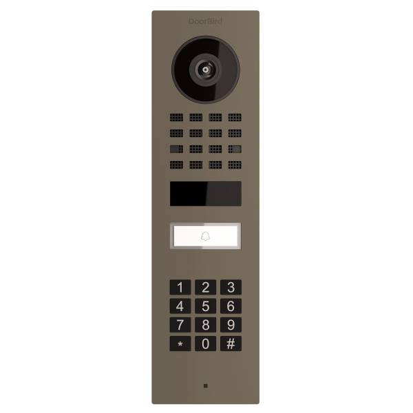 Citofono da superficie Smart-ON Doorbird D1101KV con Keypad modulo in Beige-grigio