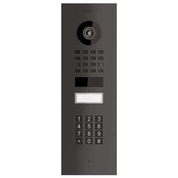 Citofono da incasso Smart-IN Doorbird D1101KV con Keypad modulo in nero grafite