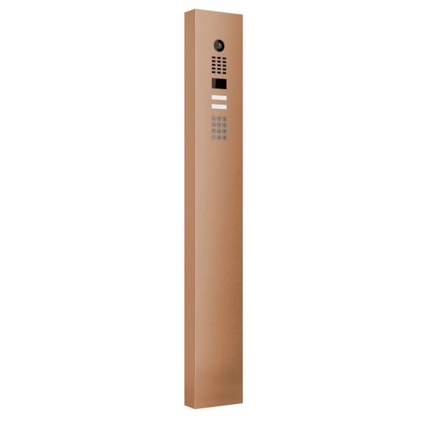 Citofono con supporto Smart for Two Doorbird D1102KV con modulo tastiera in Effetto bronzo